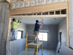 Carpenters Building Home